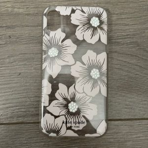 iPhone XR clear flowered phone case